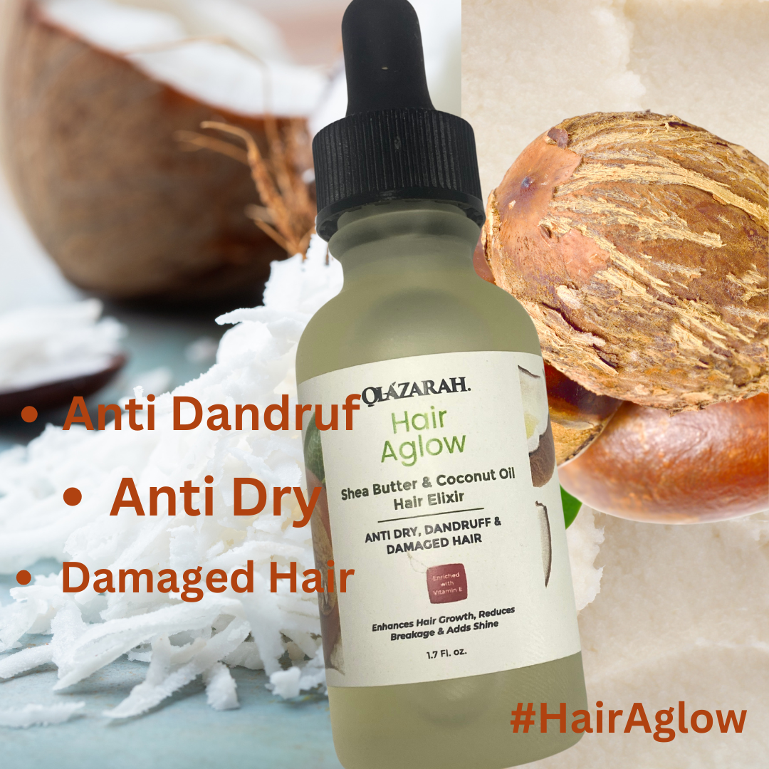 Shea Butter & Coconut Oil Hair Elixir for Damaged Hair, 1.07 fl. oz