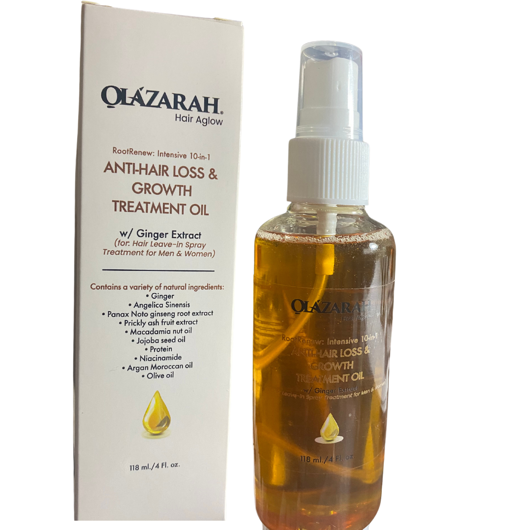 RootRenew Intensive 10-in-1 Anti Hair Loss/Growth Treatment Oil w/Ginger Extract, 4 fl. oz