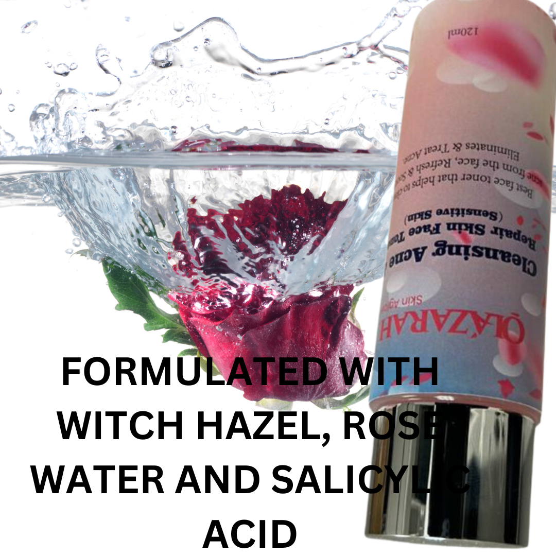 OLAZARAH Clear Acne Repair Skin Face Toner (Sensitive Skin), 4 Fl. oz