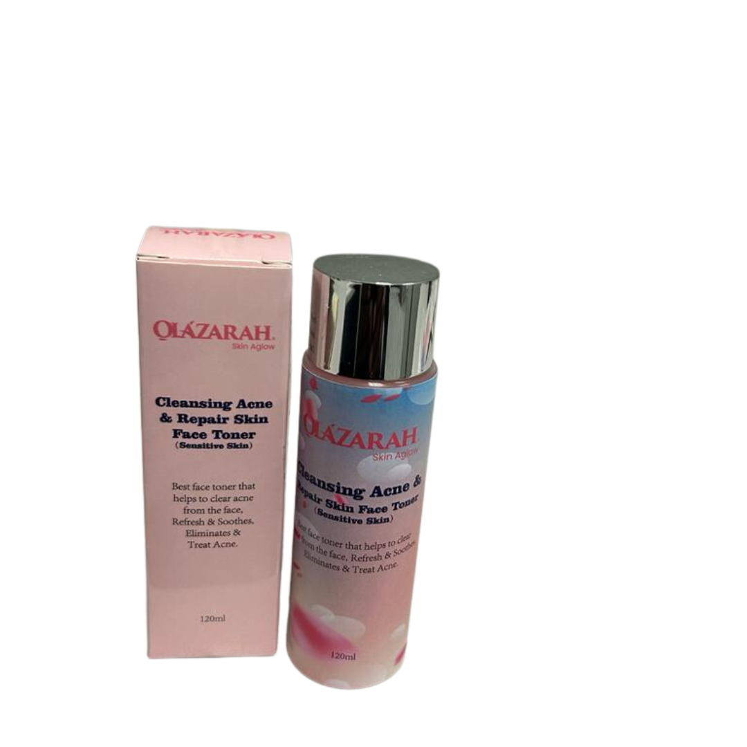 OLAZARAH Clear Acne Repair Skin Face Toner (Sensitive Skin), 4 Fl. oz