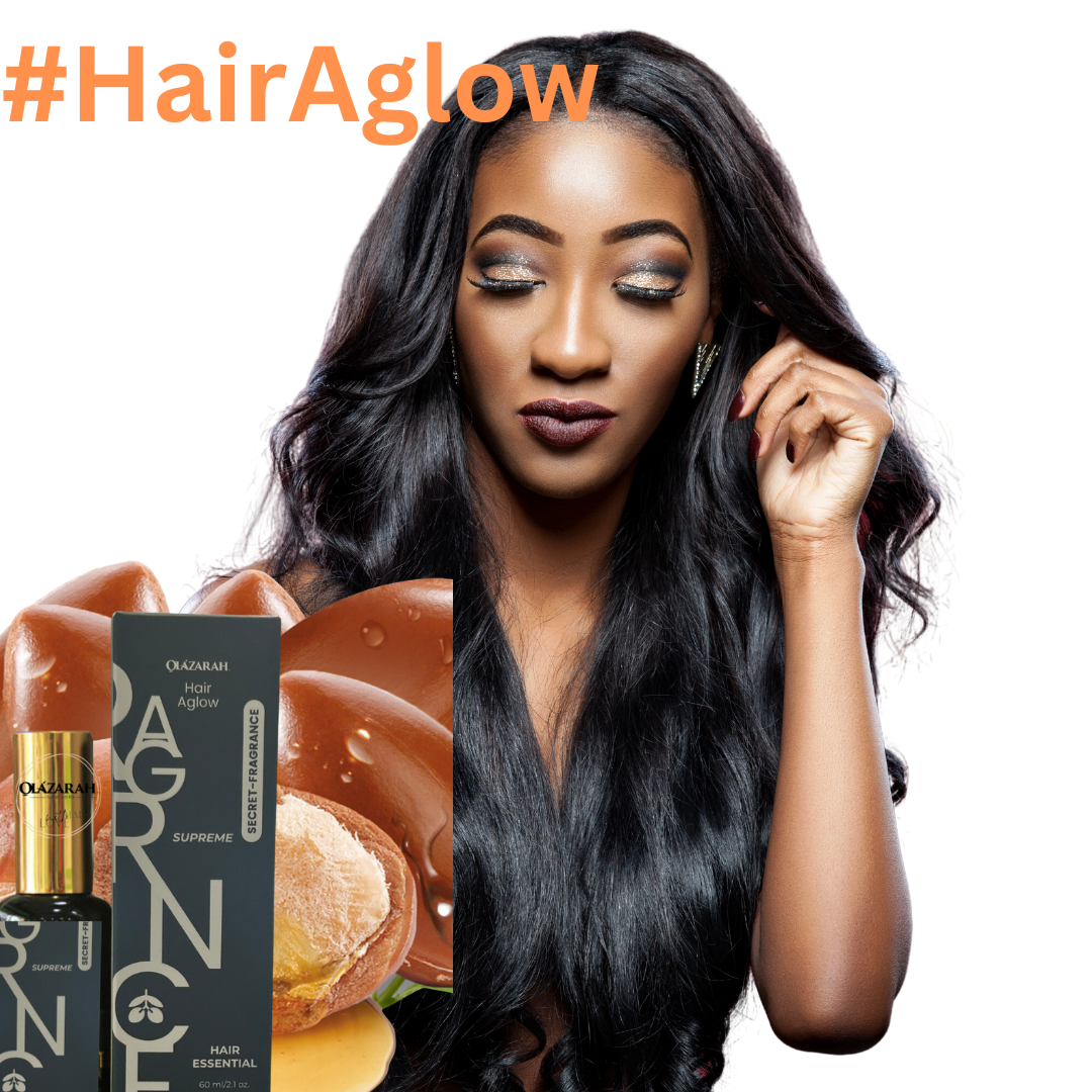 Hair Aglow Moroccan Argan Miracle Oil - Secret Scent, Growth and Repair, 2.1 fl .oz