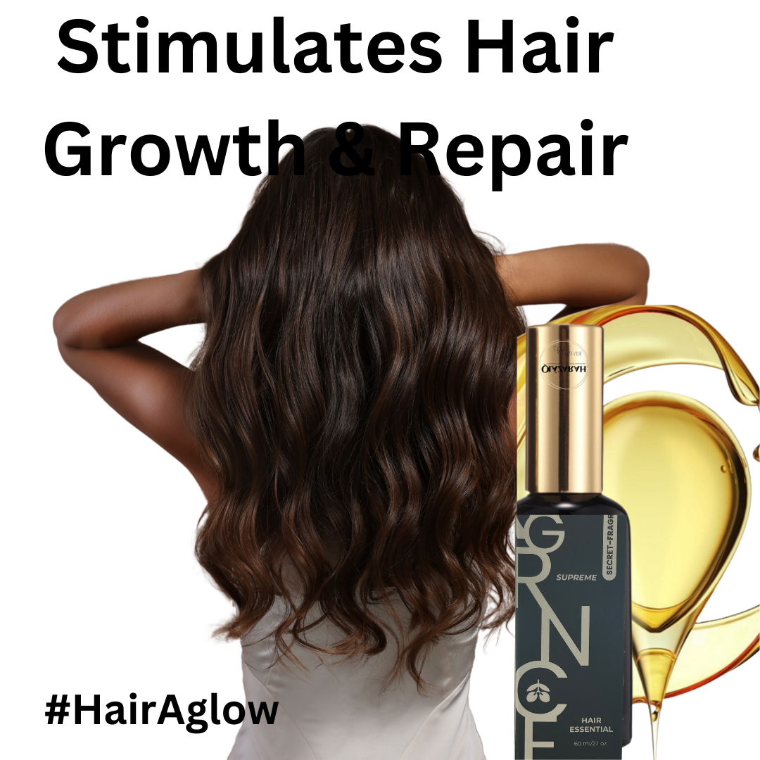 Hair Aglow Moroccan Argan Miracle Oil - Secret Scent, Growth and Repair, 2.1 fl .oz