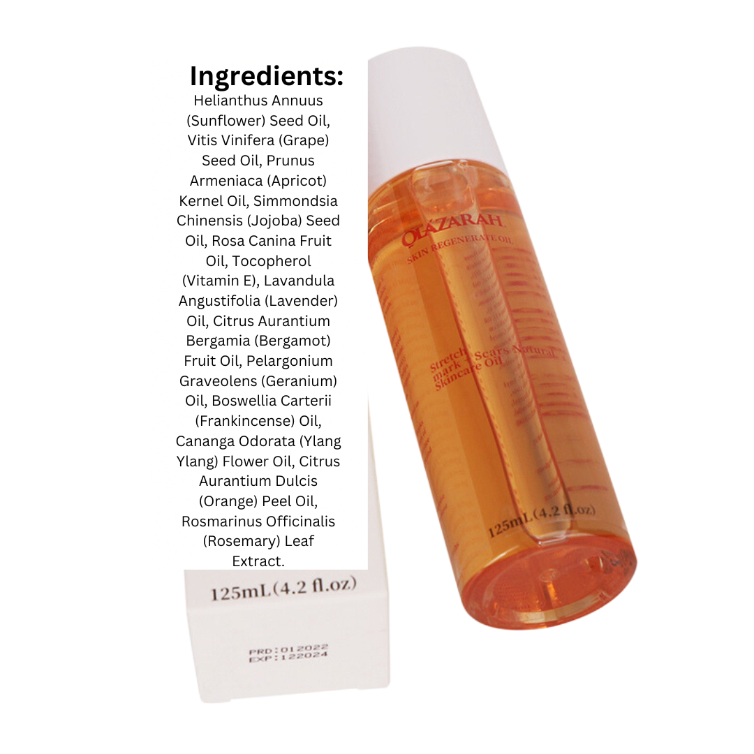 Skin Regenerate Body Serum, Natural Oil w/Jojoba Oil and Vit. E, 4 fl. oz