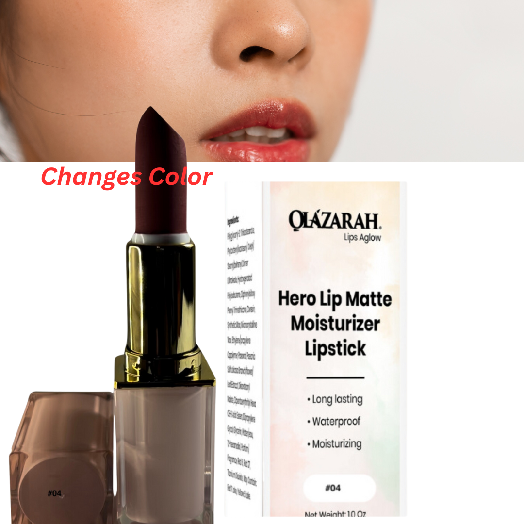 Lip Matte Cream long lasting waterproof moisturizer formula lipstick | Color #004: Bean Paste & Taro Puree, 1 oz.