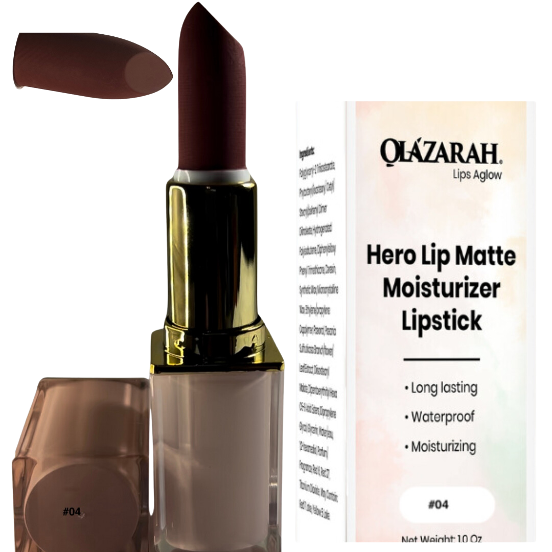 Lip Matte Cream long lasting waterproof moisturizer formula lipstick | Color #004: Bean Paste & Taro Puree, 1 oz.