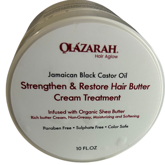 Jamaican Black Castor Oil Strengthen & Restore Hair Butter Cream Treatment, Rich butter Cream, Non-Greasy, Moisturizing and Softening, Infused with Shea Butter, (6pcs, 10 Fl. oz. Each)