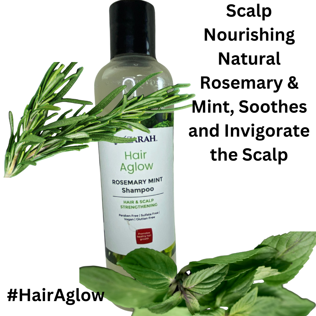 Herbal Rosemary Mint Shampoo – Deep Cleansing & Scalp Strengthening Formula, 10 fl. oz