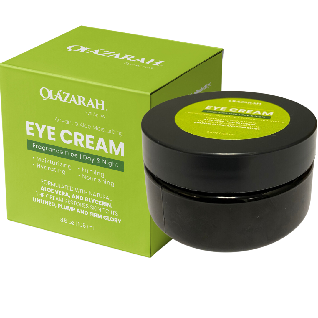 OLAZARAH Advance Aloe Moisturizing Eye Cream,  Fragrance Free, Day & Night, 2 oz