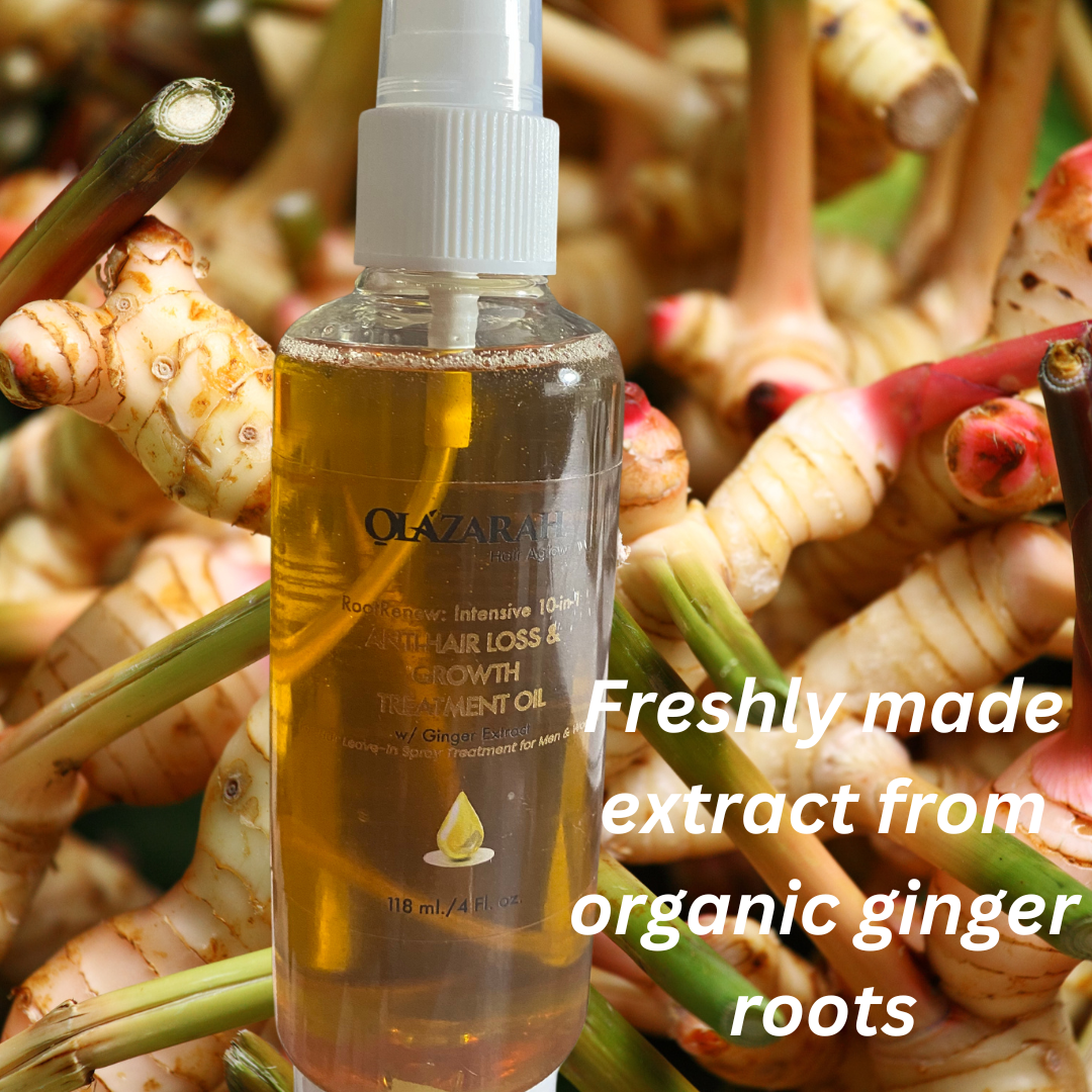 RootRenew Intensive 10-in-1 Anti Hair Loss/Growth Treatment Oil w/Ginger Extract, 4 fl. oz