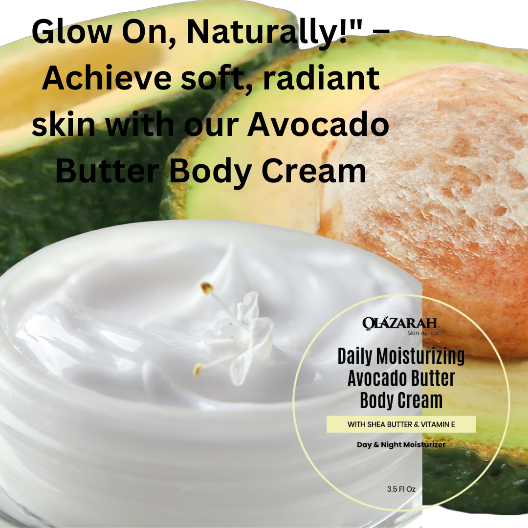 Avocado Butter Body Cream – Deeply Nourishing Moisturizer & Hydration for Dry and Dehydrated Skin, 10 oz