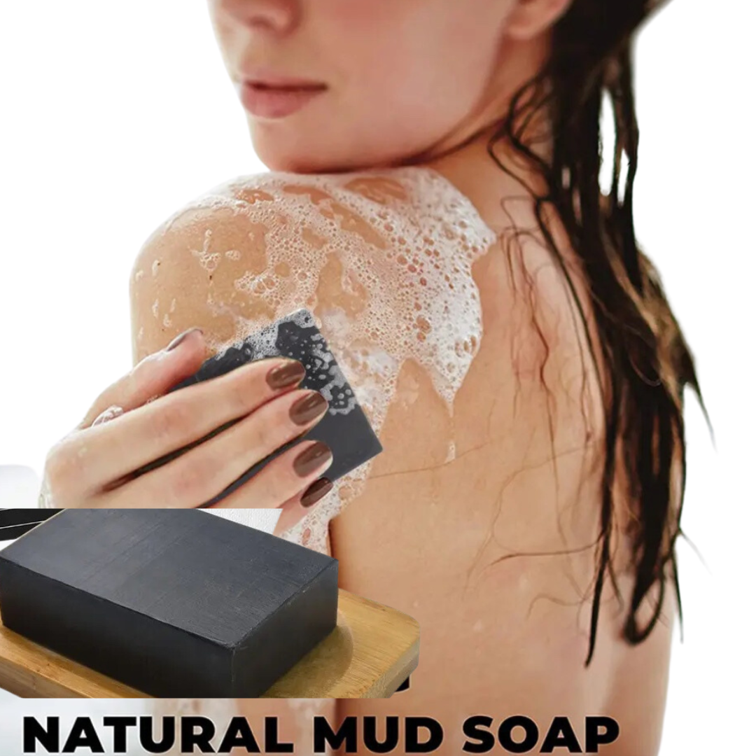 Natural Black Soap w/ Avocado & Argan Oil, Moisturizing Exfoliating Smoothing, (6 pcs), 12 oz