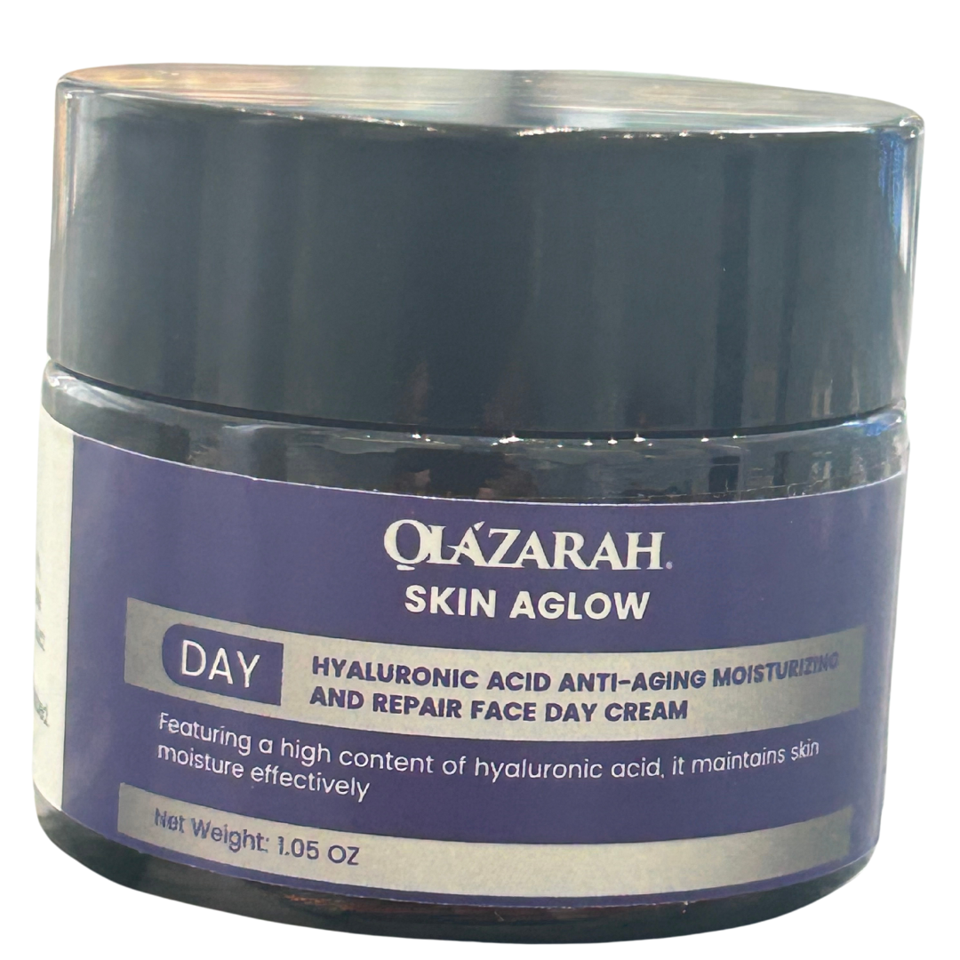 Skin Aglow Moisturizing Face Day Cream with Hyaluronic Acid – Anti-Aging & Skin Repair for Women, 1.05 oz, 1.05 oz