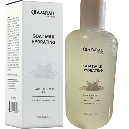 Skin Aglow Goat Milk Hydrating Bath & Shower Gel - Nourish Your Skin with Pure Hydration, Paraben-Free & Gluten-Free, (6 pcs, 8.5 Fl. oz Each)
