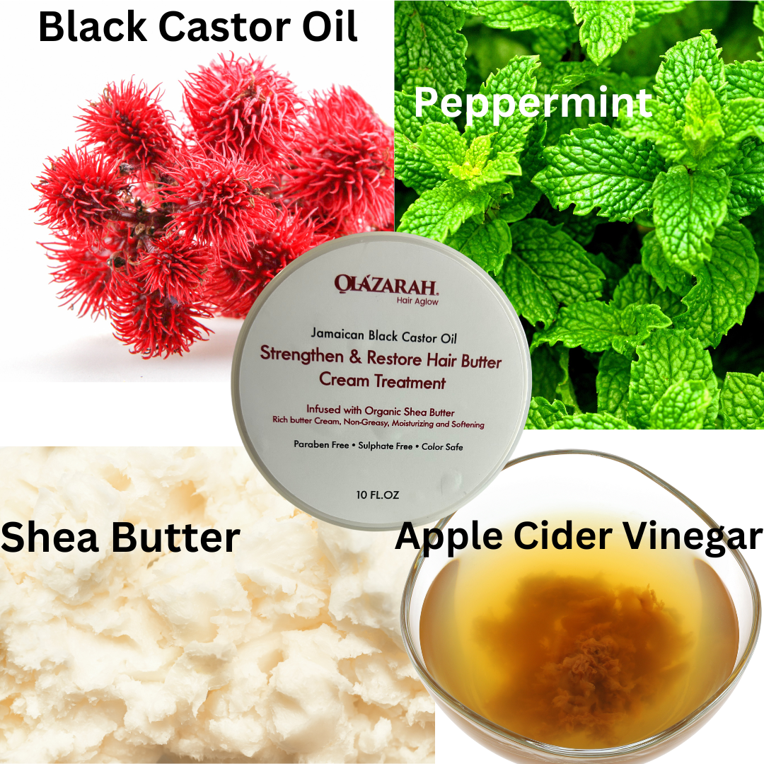 Jamaican Black Castor Oil Strengthen & Restore Hair Butter Cream Treatment, Rich butter Cream, Non-Greasy, 10 oz