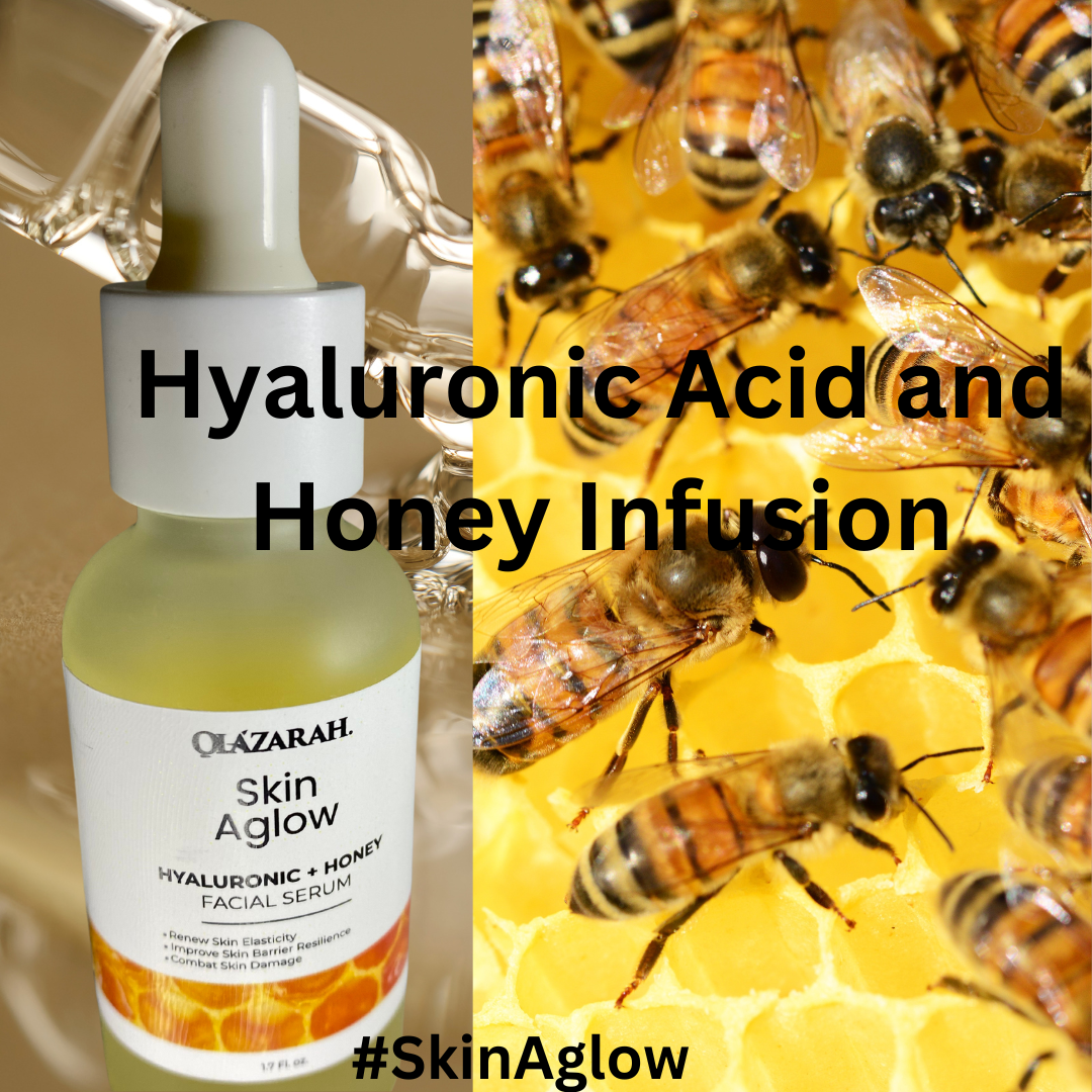 Skin Aglow Hyaluronic & Honey Repairing Facial Serum for women, 1.17 fl. oz