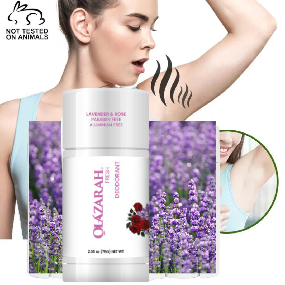 Lavender & Rose Natural Anti-Stain, Antiperspirant 48-hr Protection Underarm Deodorant Stick for Women/Men, 2 oz