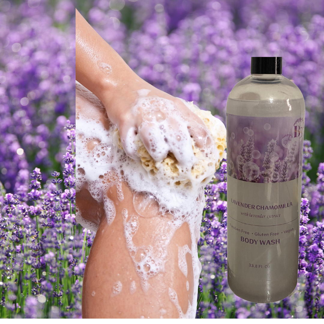 Lavender Chamomilla w/Lavender Extract Body Wash, Paraben Free, 33 fl. oz