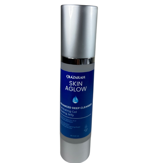 SKIN Aglow Advanced Deep Cleanser Exfoliating Gel w/Peeling Jelly for Skin Renewal Power, 2 fl. oz