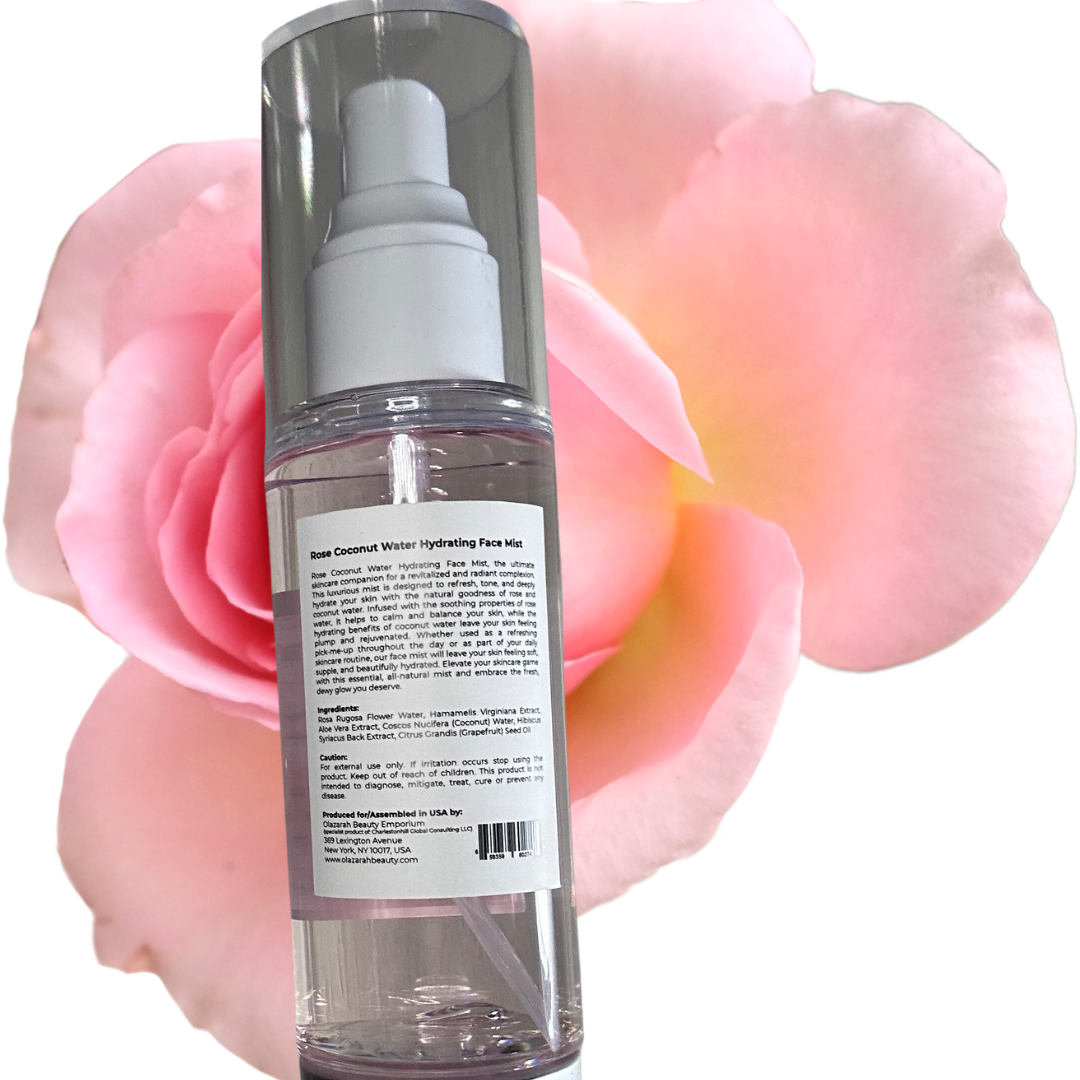 Rose Coconut Water Hydrating Face Mist, 3 fl oz.