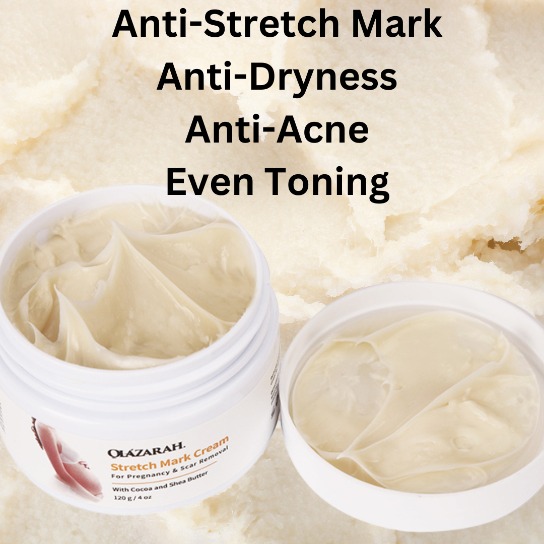 OLAZARAH Anti Stretch Mark, Acne & Scar Cream, 4 oz Each