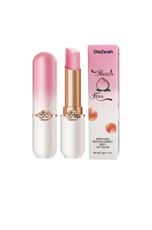 Peach Moisturizing Long Lasting Lip Gloss/Balm, Pink Color, Moisture Peach & Sweet Sexy Lip Color , (6 pcs, 1 oz Each)